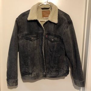 Levi’s Black Sherpa Trucker Jacket